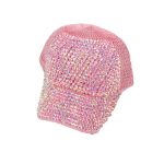 Girls Rhinestone Hats Luxury Baseball Bling Diamond Cap Swag Girl Snap Back Spring Summer Sun Sports Caps