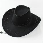 Factory  Unisex Vintage PU Leather Mexican Cowboy Party Hat and Stylish Parties Sunscreen Sun Hathat Western Cowboy Hat - Image 7