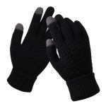 Women Men Warm Winter Touch Screen Gloves Stretch Knit Mittens Wool Full Finger Guantes Female Crochet Glove - Image 7