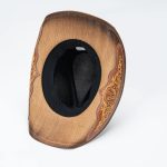 Brown Woven Straw Cowboy Hat Gold Scroll Floral Embroidery Horse Concho Paper Band Western Cowgirl Daily Party - Image 5