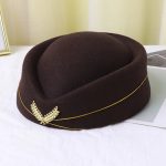 Custom air Plane Flight Costume Cosplay Career Stewardess Etiquette Hostess Attendant Beret Hat - Image 7