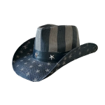 Men Paper Straw Cowboy Hat USA American Flag Painting Shapable Brim Sombreros Texas Western Cowboy Straw Hat - Image 10