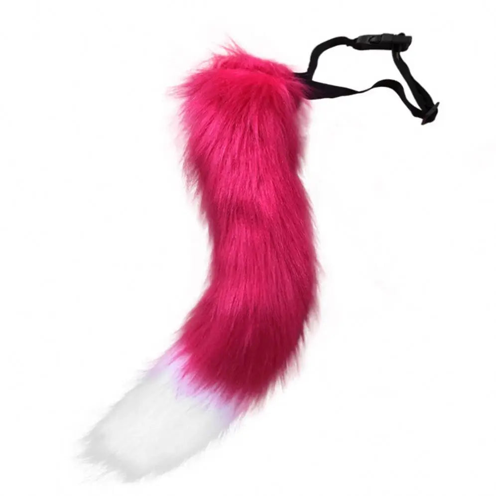 H054eaadb4d544b5fba38ddbeed1938d93 Wholesale Factory Many Colors Real Natural Fur Tails Artificial Fox Tail - Image 1
