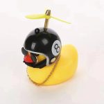 Rubber Duck Car Bicycle Decorations Small Yellow Duck Car Accessories Duck Light With Horn - Image 16