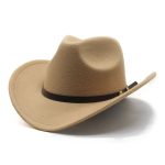Custom Hot Sale New Fashion High Quality With Belt Hat Vintage Multi Colors Felt Cowboy Hats Women Man - Image 14