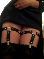 Women Sexy Garter Belt Lingerie Leather Punk Elastic Suspender Strap Leg Stockings Garters Clips Girl Thigh Harness - Image 6