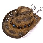 2025 Men's Paper Straw Texas Cowboy Hat USA American Western Straw Hat Shapable Brim Sombreros US Flag Straw Cowboy Hat - Image 8