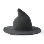 Factory Wholesale Party Witch Hats Peaked Big Brim Basin Cap Foldable Bucket Witch Hat Wool for Women - Image 12