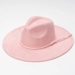 Wholesale Custom Polyester Fedora Hat Suede Felt with Wide Brim and Fashion Bands for Casual and Party Scenes Summer and Winter - Image 19