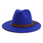 Wholesale New Arrive Custom Trilby Retro Large Brim Felt Fedora Hats - Image 15