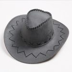 Faux Suede Cowboy Hat Leather Suedette Large Wide Brim Mexico Sombreros Travel Hiking Hunting Surf Hat Cap - Image 14