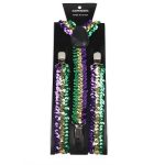 Wholesale 2.5Cm Sequin Men 3 Clips Mens Suspenders for Party Celebration - Image 7