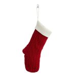 Shiny Thick Velvet Xmas 18" Large Size Red Christmas Stockings for Embroidery - Image 8