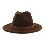 Wholesale New Arrive Custom Trilby Retro Large Brim Felt Fedora Hats - Image 6