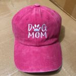 011364 Women's Embroidered Adjustable Denim Baseball Cap Tail Hat Dog Mom - Image 18