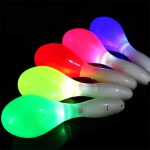 LU-2096 Fashion Neon Sensory Shaking Toy Led Flashing Noisemaker Light up Maracas Party Favors - Image 2