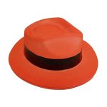 CJ-205 Party Hats Neon Color Plastic Gangster Style Fedora Concerts Music Party  Hats Supplies - Image 5