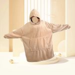 Sublimation Winter Pajamas Warm Hooded Blankets Wearable Oodie Sherpa Custom Blanket Hoodie Oversized - Image 23