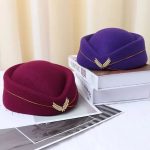 Custom air Plane Flight Costume Cosplay Career Stewardess Etiquette Hostess Attendant Beret Hat - Image 4