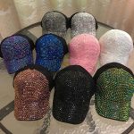 Summer Women's Baseball Light up Rhinestone Caps Hip Hop Hats for Women Snapback Unisex Adults Sports Trucker Cap