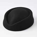 Wholesale Solid Color Classic Curled Brim Etiquette Hat Fashion Elegant Dome Formal Headwear Dance Team Uniform Hat - Image 11