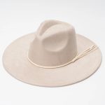 Wholesale Custom Polyester Fedora Hat Suede Felt with Wide Brim and Fashion Bands for Casual and Party Scenes Summer and Winter - Image 2