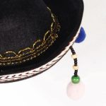 Mesr-026  Mexican Hat Party Decorations Supplies  Mayo Sombrero Headband Mini Straw Pet Hats Headband - Image 2