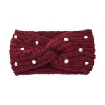 Fashion Pearls Knitted Headband Women Cross Knotted Bands Autumn Winter Ear Warmer Protectors Wide Turban Hair Accessories - Image 22