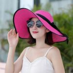 Esrt-069 Beach Cap Caps Panama Wide Brim Infant Hats for Women Summer Sun Visor China Straw Hat Ribbon Custom Upf 50 - Image 17