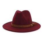Wholesale New Arrive Custom Trilby Retro Large Brim Felt Fedora Hats - Image 12