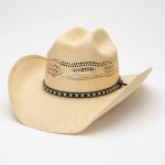 New Beach Bulk Large Designer Hand Woven Women Cowboy Cowgirl Natural Summer Warped Edge Sombrero Cowboy Straw Hat