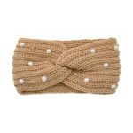 Fashion Pearls Knitted Headband Women Cross Knotted Bands Autumn Winter Ear Warmer Protectors Wide Turban Hair Accessories - Image 20