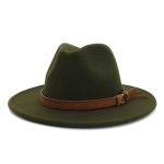 Wholesale New Arrive Custom Trilby Retro Large Brim Felt Fedora Hats - Image 20