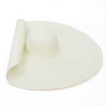 70cm Women Model Fashion Shows Large Wide Brim Straw Hat Super Big Sun Visor Beach Broad Floppy Hat - Image 8