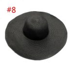 ABOUT 19 COLORS Real Factory Price Cheap Good Quality Floppy Straw Hats Beach Paper Hat - Image 14