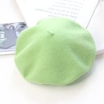 Berets-ea001 Wholesale Multicolor Fashion Design Female Faux Fur Beret Flat Cap, High Quality Adult Custom Beret Hats for Women - Image 18