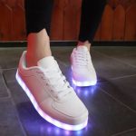 New Model USB Charge Unisex Flashing Adult Light up Kids LED Shoes - Image 2