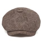 Unisex Newsboy Ivy Caps Fall Winter Retro Tweed Flat Top Fashion - Image 8