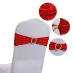 High Quality Spandex Chair Sashes for Party Wedding Decorative Wholesale  Banquet Decor Stretch Knot - Image 30
