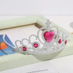 THU-048 Frozen Birthday Party Supplies 2Pcs/Set Girls Princess Tiara Crown Magic Wand Kids Rhinestone - Image 10