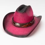 Paper Straw Cowboy Hat USA American Cattleman Shapable Big Brim Sombreros Horn Western Cowboy Straw Hat Men