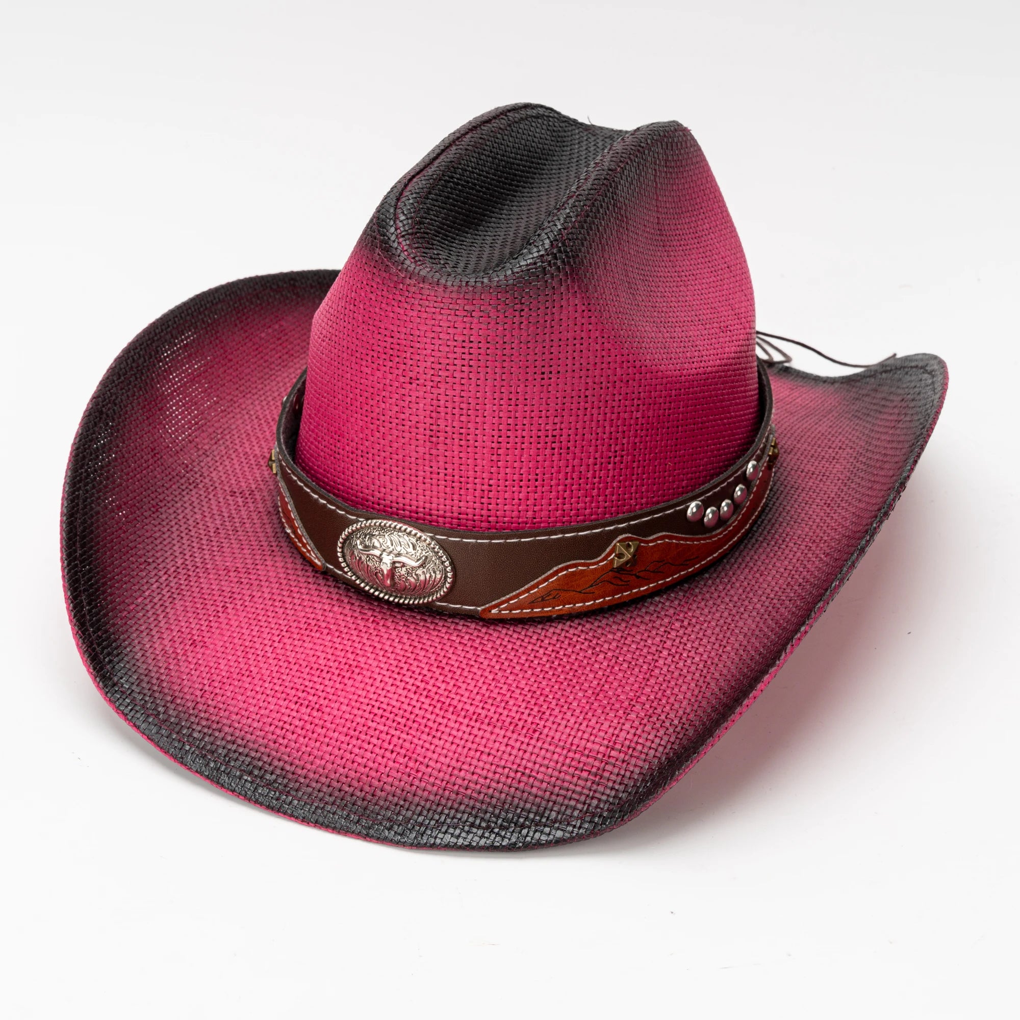 H13d86ce5a86042c0b4451094cd7caa04F Paper Straw Cowboy Hat USA American Cattleman Shapable Big Brim Sombreros Horn Western Cowboy Straw Hat Men - Image 1