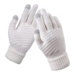 Women Men Warm Winter Touch Screen Gloves Stretch Knit Mittens Wool Full Finger Guantes Female Crochet Glove - Image 8