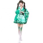High Quality Japanese Traditional Kimono Pajamas Cosplay Lolita Maid Dress Anime Uniforms Halloween Costume