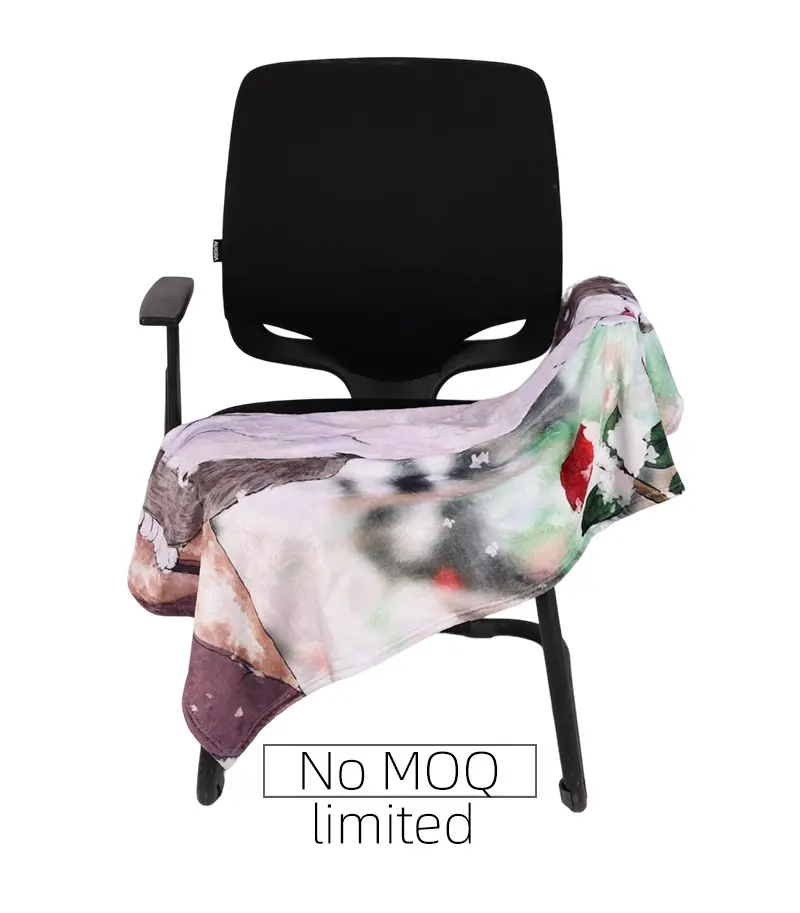 Custom Flannel Blanket Soft And Comfortable Coral custom fleece blanket chingon blankets Air Conditioning