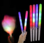 31cm LED Light Cotton Candy Cones Colorful Glowing  Stick Reusable Wedding Party Favor Concert Park Flashing Decorations - Image 2