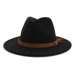 Wholesale New Arrive Custom Trilby Retro Large Brim Felt Fedora Hats - Image 7