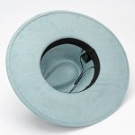 12 Colors High Quality Cheaper Wholesale Women and Men Wide Brim Suede Fedora Hats - Image 6