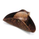 POLYESTER Leather PU  Caribbean Pirate Captain Fancy Tricorn Halloween  Party Hats Festival Carnival Costume - Image 5