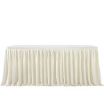 The Table Skirt Designed with Solid Colored Ruffles Is Suitable for Hotel Banquets Birthdays Outdoor Wedding Party Decorations - Image 9